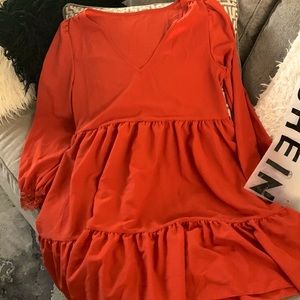 Shein Large Dress never worn burnt orange.